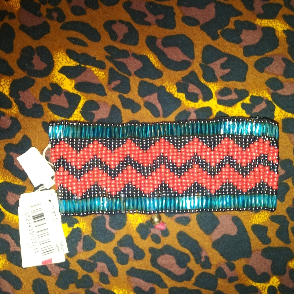 Adjustable Beaded Cuff Bracelet